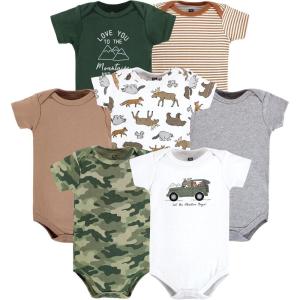 imageHudson Baby babyboys Cotton Bodysuits 7packAnimal Adventure