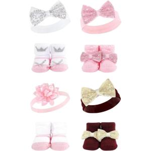 imageHudson Baby babygirls 8pc Headband and Socks SetPrincess Flower