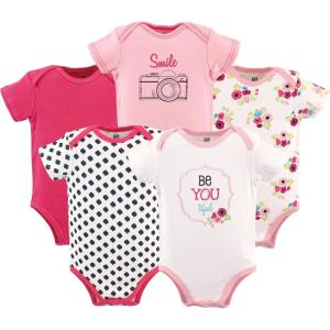 imageHudson Baby babygirls Cotton Bodysuits 5packBeyoutiful