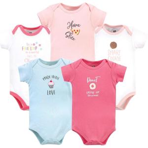 imageHudson Baby babygirls Cotton Bodysuits 5packFood Girl