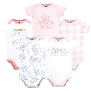 imageHudson Baby babygirls Cotton Bodysuits 5packToile Floral