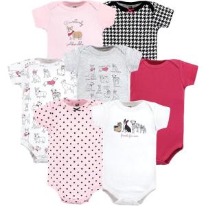 imageHudson Baby babygirls Cotton Bodysuits 7packGirl Dogs