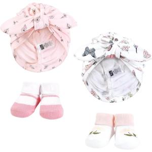 imageHudson Baby babygirls Turban and Socks SetHummingbird Garden