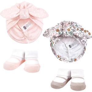 imageHudson Baby babygirls Turban and Socks SetOutline Warm Floral