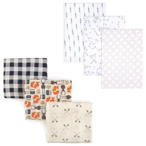 imageMuslin Swaddle Blanket 6PackBlue ConstellationForest
