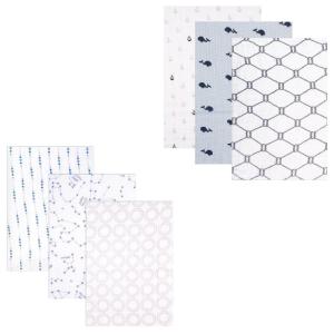 imageMuslin Swaddle Blanket 6PackBlue ConstellationWhale