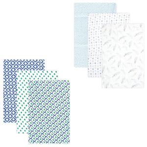 imageMuslin Swaddle Blanket 6PackBlue GreenBlue Feather