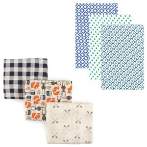 imageMuslin Swaddle Blanket 6PackBlue GreenForest