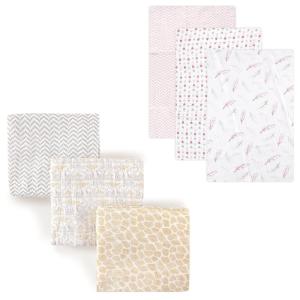 imageMuslin Swaddle Blanket 6PackElephantsPink Feather