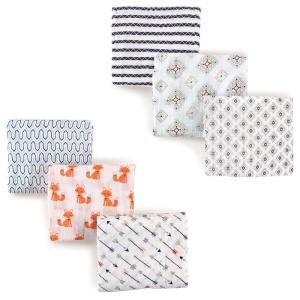 imageMuslin Swaddle Blanket 6PackFoxesAztec
