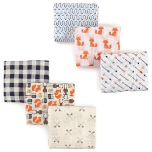 imageMuslin Swaddle Blanket 6PackFoxesForest
