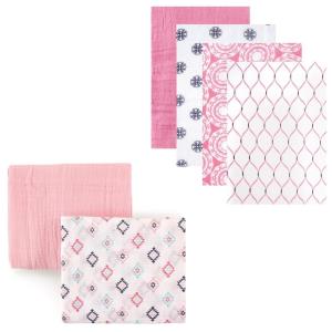 imageMuslin Swaddle Blanket 6PackPink MedallionPink Aztec