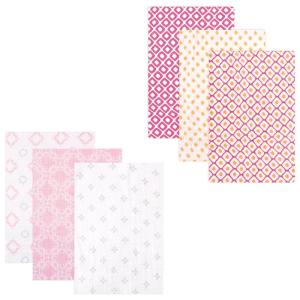 imageMuslin Swaddle Blanket 6PackPink OrangeDamask