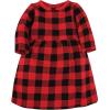 imageHudson Baby Girls Cotton DressesCasual DressBuffalo Plaid Leopard