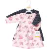 imageHudson Baby Girls Cotton DressesCasual DressPink and Navy Floral