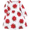imageHudson Baby Girls Cotton DressesCasual DressPoinsettia Dot