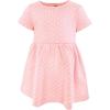 imageHudson Baby Infant and Toddler Girls Cotton DressesGold Pink Hearts