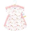 imageHudson Baby Infant and Toddler Girls Cotton DressesGold Pink Hearts