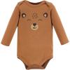 imageHudson Baby unisexbaby Cotton Longsleeve Bodysuits 5packWoodland Animals