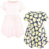 imageHudson Baby Infant and Toddler Girls Cotton DressesBlue Lemon