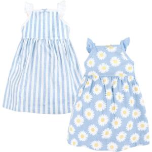 imageHudson Baby Girls Cotton DressesCasual DressBlue Daisy