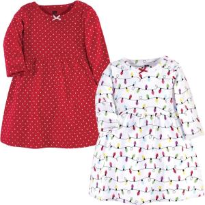 imageHudson Baby Girls Cotton DressesCasual DressChristmas Lights