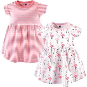 imageHudson Baby Girls Cotton DressesCasual DressFlamingos