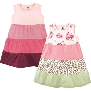 imageHudson Baby Girls Cotton DressesCasual DressMulticolor Blush Rose Leopard