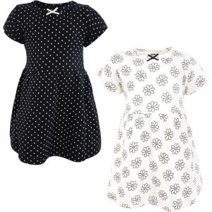 imageHudson Baby Infant and Toddler Girls Cotton DressesNeutral Daisy