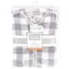 imageHudson Baby Unisex Baby Plush Sleeping Bag Sack Blanket Boy Farm Animals Long Sleeve 612 MonthsGray Plaid
