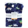 imageHudson Baby Unisex Baby Plush Sleeping Bag Sack Blanket Boy Farm Animals Long Sleeve 612 MonthsLongsleeve Dinosaurs