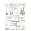 imageHudson Baby Unisex Baby Plush Sleeping Bag Sack Blanket Boy Farm Animals Long Sleeve 612 MonthsRoyal Safari