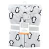 imageHudson Baby Unisex Baby Plush Sleeping Bag Sack Blanket Boy Farm Animals Long Sleeve 612 MonthsSleeveless Gray Penguin