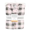 imageHudson Baby Unisex Baby Plush Sleeping Bag Sack Blanket Boy Farm Animals Long Sleeve 612 MonthsSleeveless Pink Gray Plaid