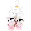 imageHudson Baby UnisexChild Cozy Fleece BootiesCow Pig