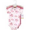 imageHudson Baby babygirls Cotton Bodysuits 3packBlush Rose Leopard