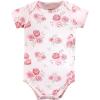 imageHudson Baby babygirls Cotton Bodysuits 3packBlush Rose Leopard