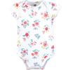 imageHudson Baby babygirls Cotton Bodysuits 3packButterfly Floral Tutu