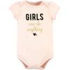 imageHudson Baby babygirls Cotton Bodysuits 3packCinnamon Hearts