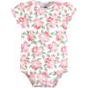 imageHudson Baby babygirls Cotton Bodysuits 3packCoral Floral Daddys Girl