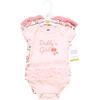 imageHudson Baby babygirls Cotton Bodysuits 3packCoral Floral Daddys Girl