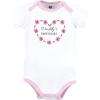 imageHudson Baby babygirls Cotton Bodysuits 3packFloral Sweetheart