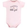 imageHudson Baby babygirls Cotton Bodysuits 3packGirl Daddy Pink Navy
