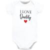 imageHudson Baby babygirls Cotton Bodysuits 3packGirl Daddy Red Black