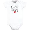 imageHudson Baby babygirls Cotton Bodysuits 3packGirl Mommy Red Black