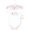 imageHudson Baby babygirls Cotton Bodysuits 3packGirl New Elephant