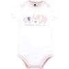 imageHudson Baby babygirls Cotton Bodysuits 3packGirl New Elephant