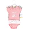 imageHudson Baby babygirls Cotton Bodysuits 3packGrandmas Love Tutu