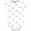 imageHudson Baby babygirls Cotton Bodysuits 3packHello World Rainbow