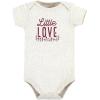 imageHudson Baby babygirls Cotton Bodysuits 3packLittle Love Flowers